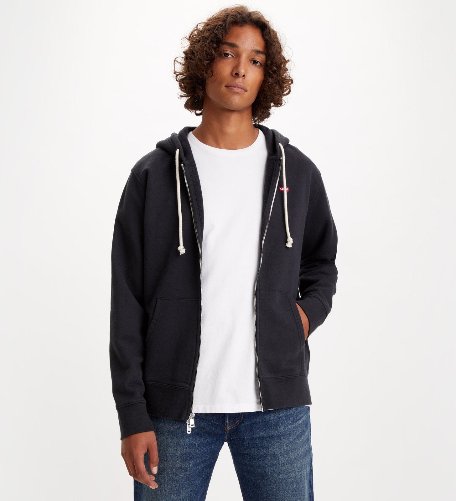 levi's® men's original zip-up hoodie 345840016XS- Caviar – Levi's Hong Kong