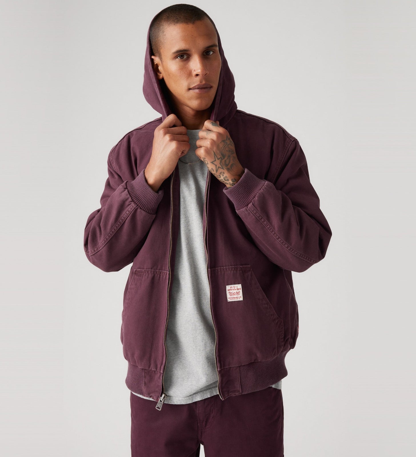 levi's® 男士衛衣 A32220010XS- Deep Burgundy – Levi's 香港