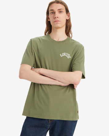 levi's® men's relaxed fit short-sleeve graphic t-shirt 161431259XS- Arched Headline Blueish Olive  – Levi's Hong Kong