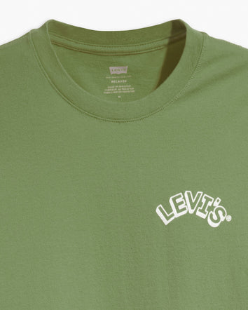 levi's® men's relaxed fit short-sleeve graphic t-shirt 161431259XS- Arched Headline Blueish Olive  – Levi's Hong Kong