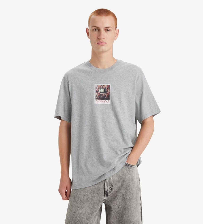 levi's® 寬鬆剪裁短袖圖案t恤 | 男裝 161431338S- Polaroid Relaxed Tee Midtone Heather Grey - Grey – Levi's 香港
