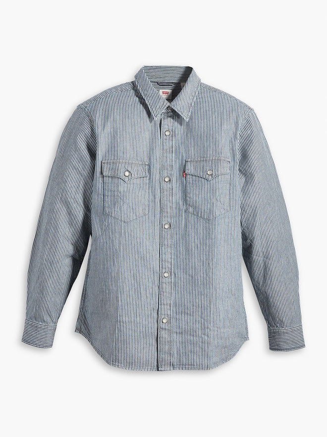 levi's® 寬鬆版型西部襯衫 | 男裝 A19190030XS- Grand Dark Railroad Stripe  – Levi's 香港