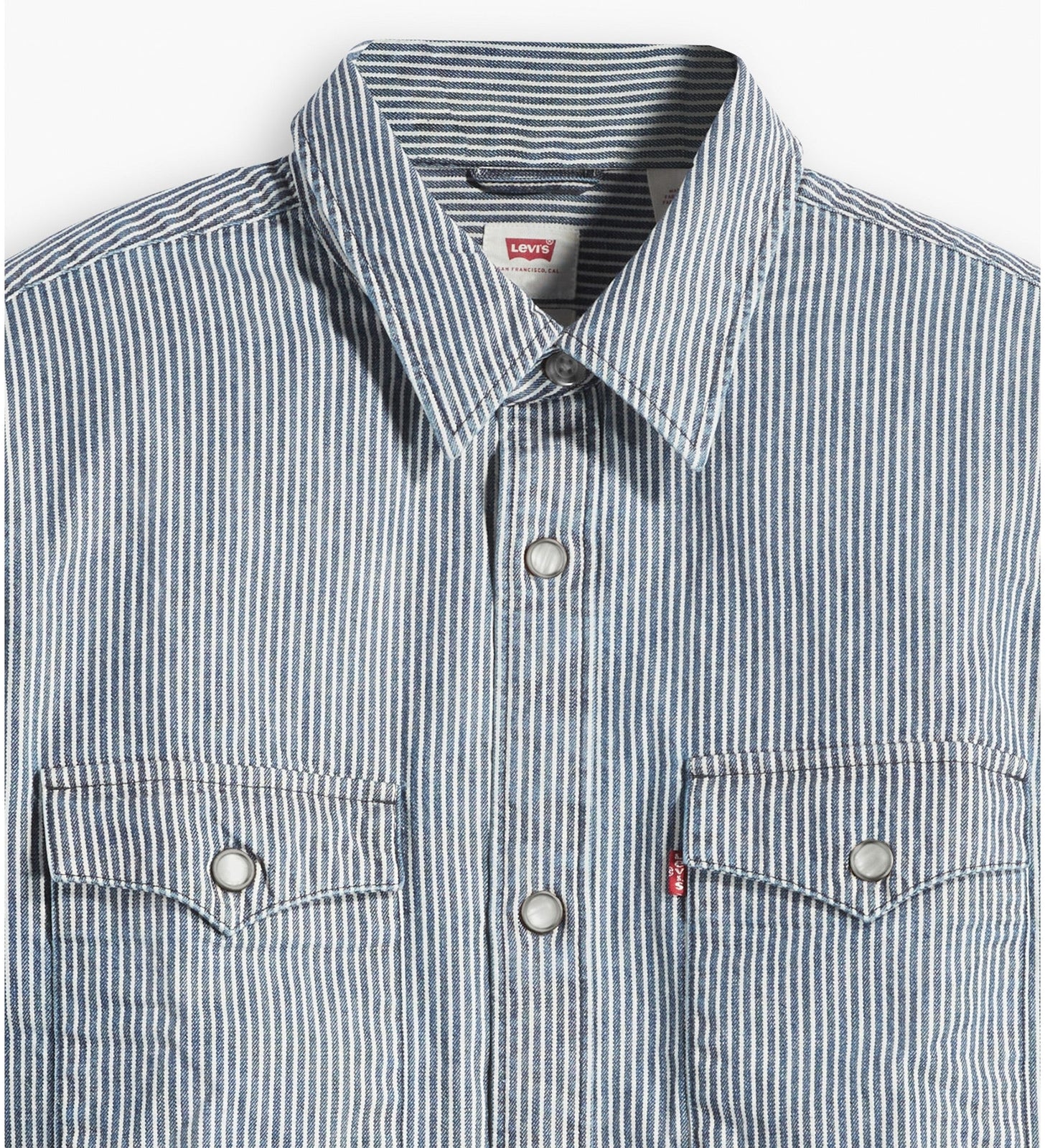 levi's® men's relaxed fit western shirt A19190030XS- Grand Dark Railroad Stripe – Levi's Hong Kong