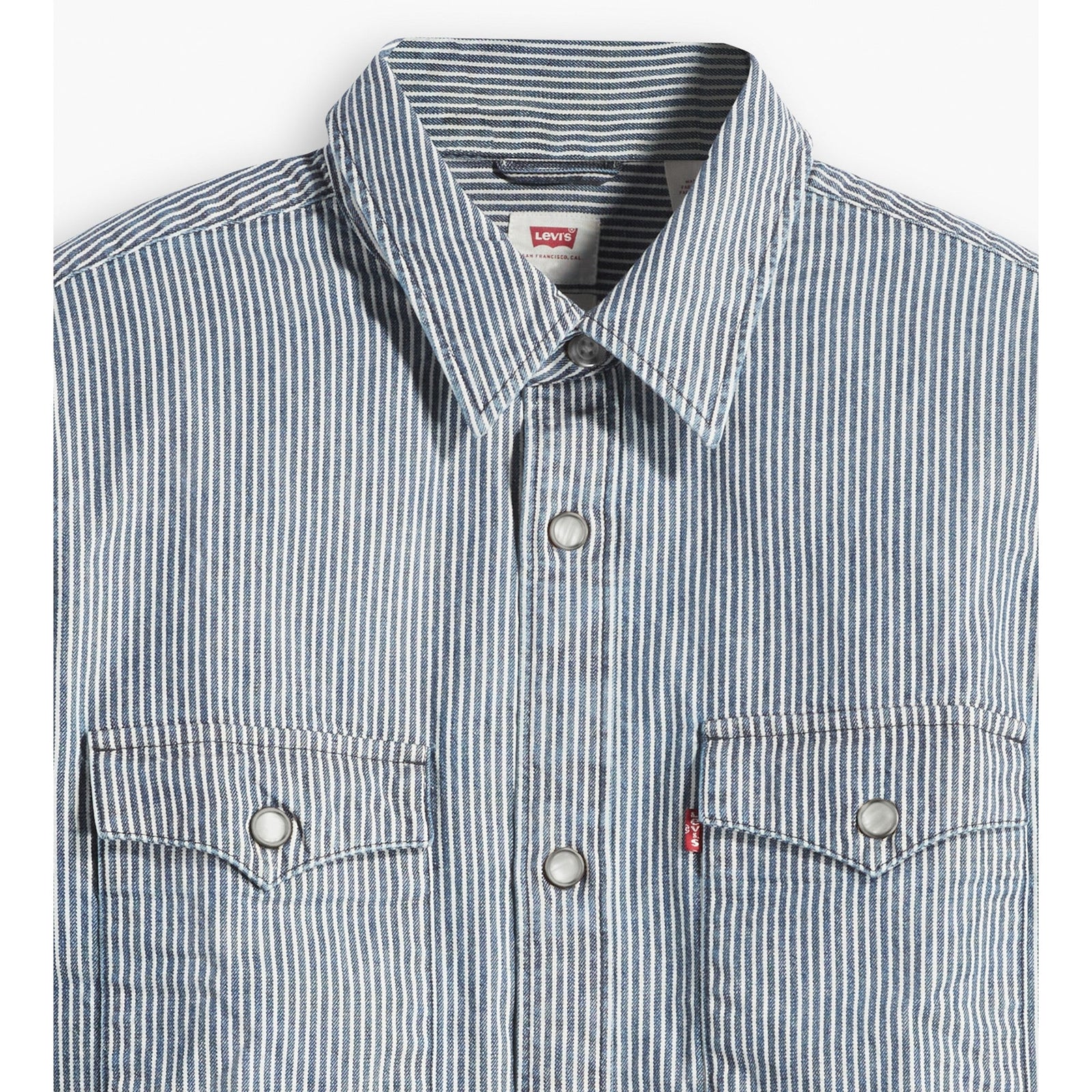 levi's® men's relaxed fit western shirt A19190030XS- Grand Dark Railroad Stripe – Levi's Hong Kong