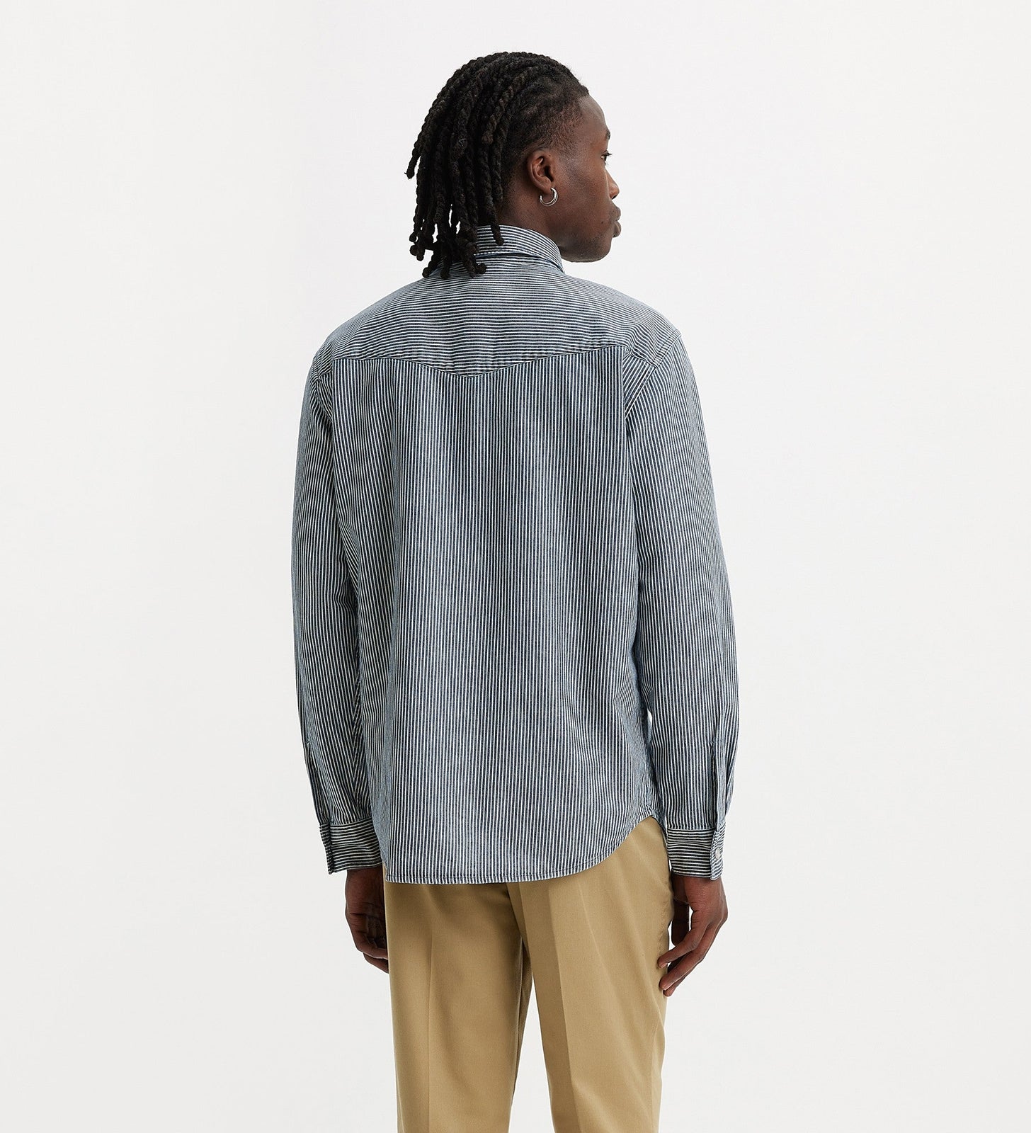 levi's® men's relaxed fit western shirt A19190030XS- Grand Dark Railroad Stripe – Levi's Hong Kong