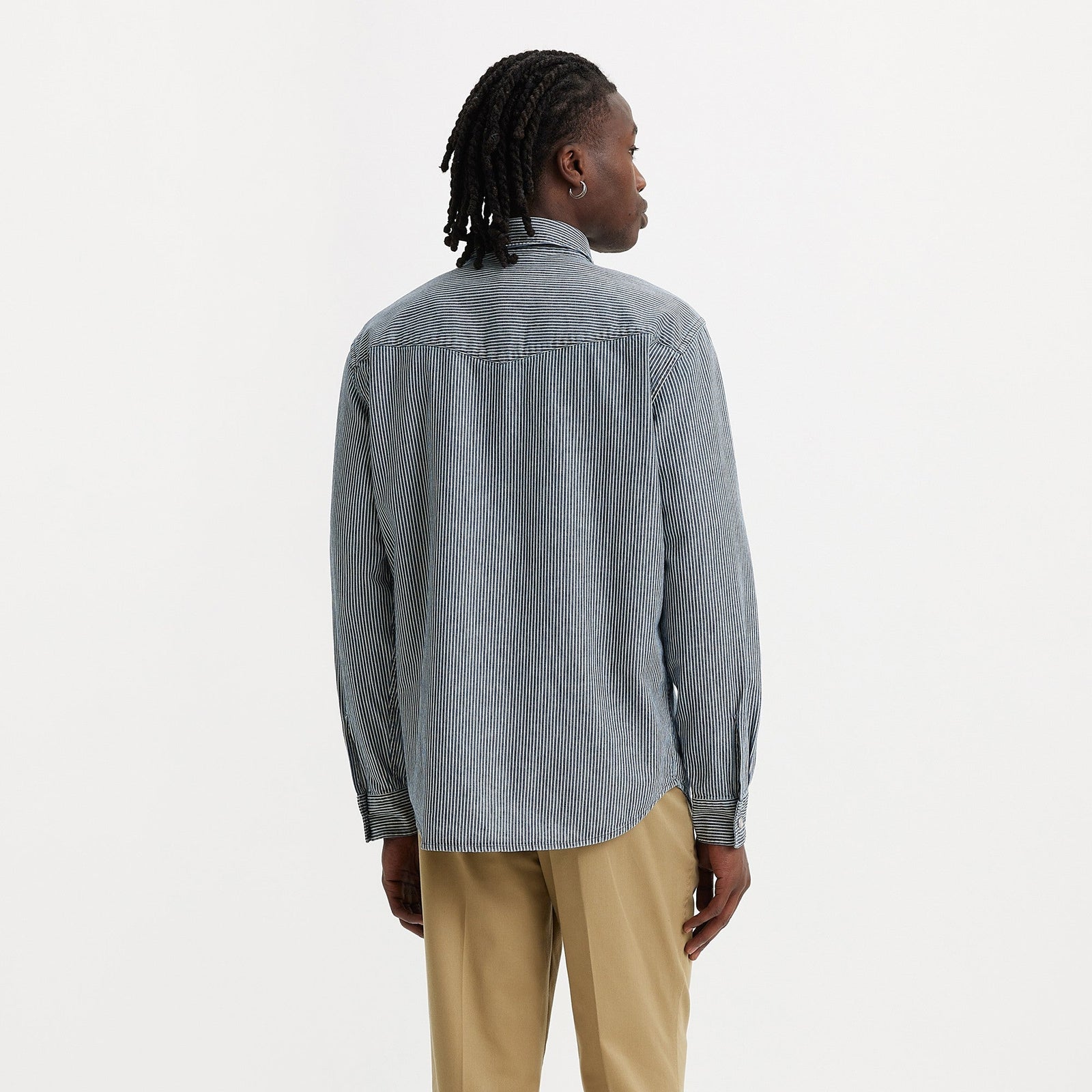 levi's® men's relaxed fit western shirt A19190030XS- Grand Dark Railroad Stripe – Levi's Hong Kong