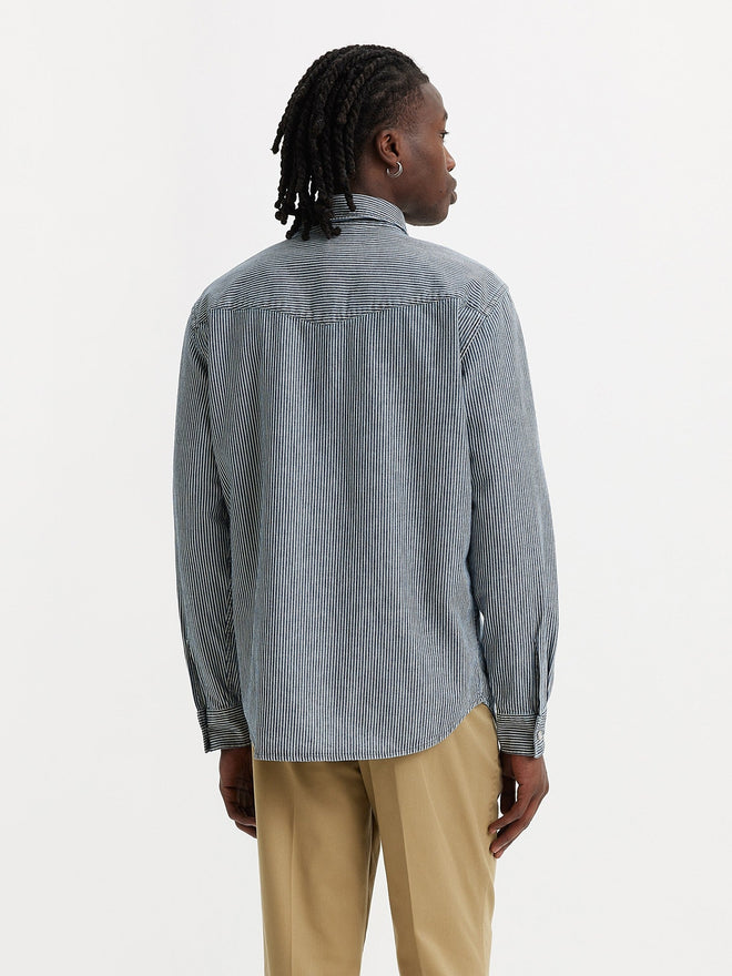 levi's® 寬鬆版型西部襯衫 | 男裝 A19190030XS- Grand Dark Railroad Stripe  – Levi's 香港