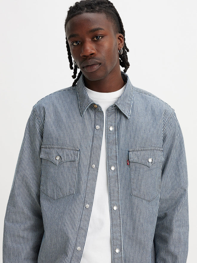 levi's® 寬鬆版型西部襯衫 | 男裝 A19190030XS- Grand Dark Railroad Stripe  – Levi's 香港