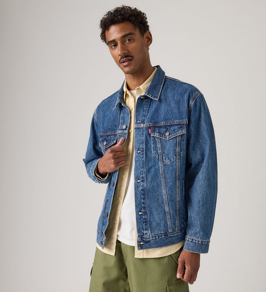 levi's® 寬鬆版型 type iii 牛仔外套 | 男裝 A57820104S- Dark Indigo – Levi's 香港