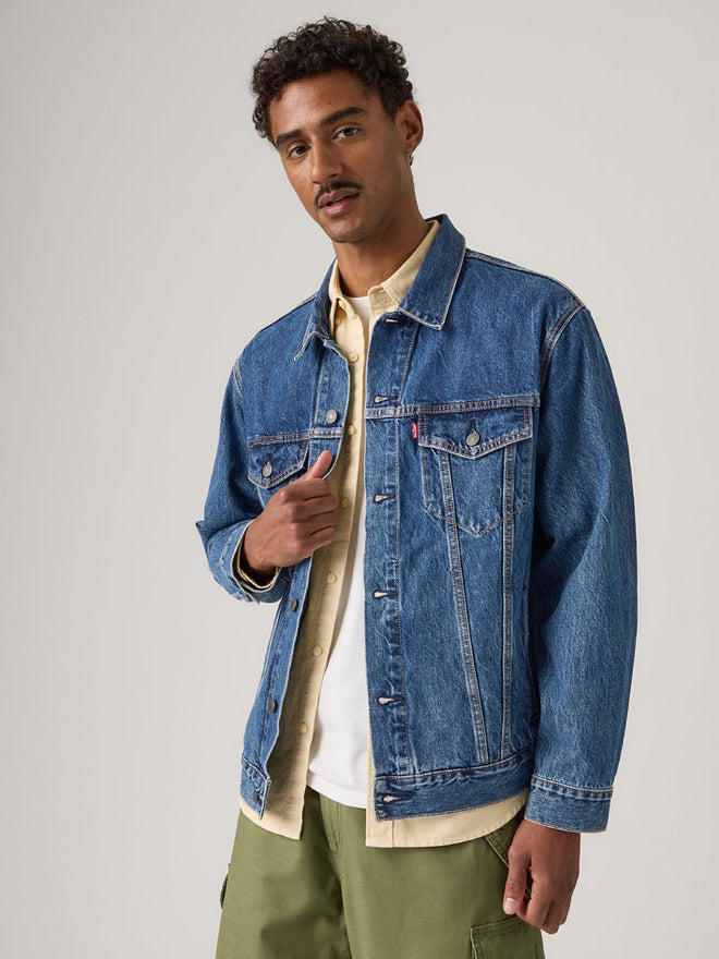 levi's® 寬鬆版型 type iii 牛仔外套 | 男裝 A57820104S- Dark Indigo  – Levi's 香港