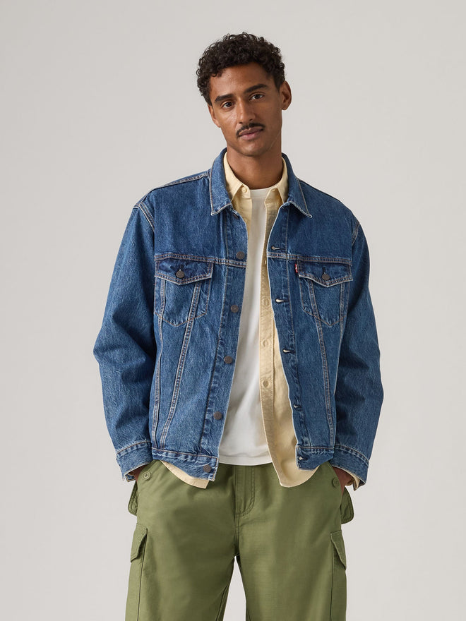 levi's® 寬鬆版型 type iii 牛仔外套 | 男裝 A57820104S- Dark Indigo  – Levi's 香港