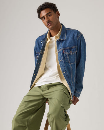 levi's® 寬鬆版型 type iii 牛仔外套 | 男裝 A57820104XS- Dark Indigo  – Levi's 香港