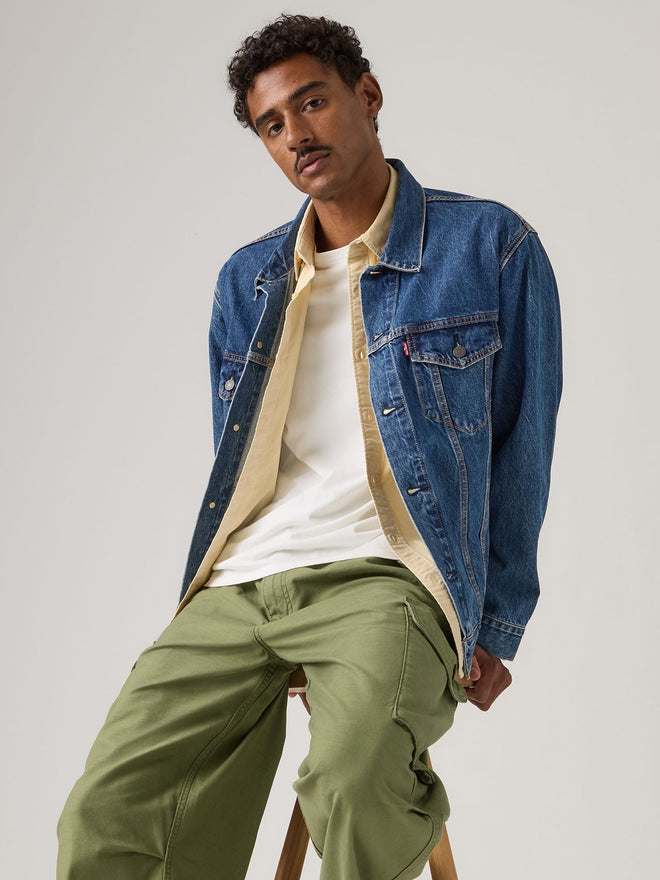 levi's® 寬鬆版型 type iii 牛仔外套 | 男裝 A57820104S- Dark Indigo  – Levi's 香港