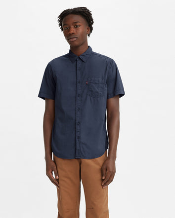 levi's®男士短袖牛仔襯衫 866240014XS- Cotton Hemp Rinse  – Levi's 香港