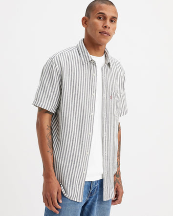 levi's® 短袖 sunset 口袋襯衫 | 男裝 866240049XS- Dean Stripe Black Oyster  – Levi's 香港