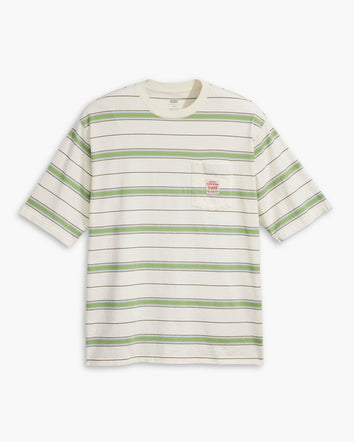 levi's® men's short-sleeve workwear t-shirt A58500008XS- Stanlee Stripe Egret  – Levi's Hong Kong