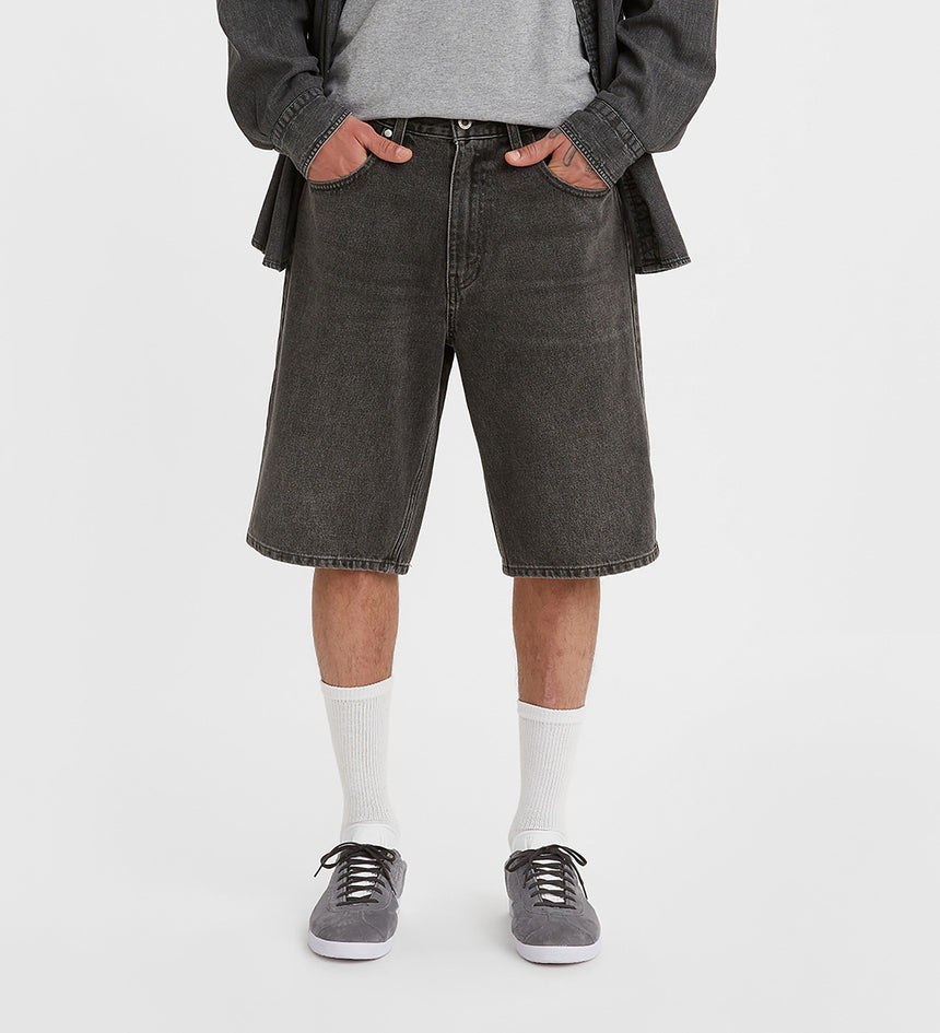 levi's® men's silvertab™ 寬鬆牛仔短褲 A366700022812 Black Worn In – Levi's 香港