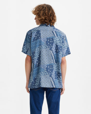 levi's® 男士 cubano萬花筒圖案短袖恤衫 726250069XS- Bandana Collage Tonal Moonlight Blue  – Levi's 香港
