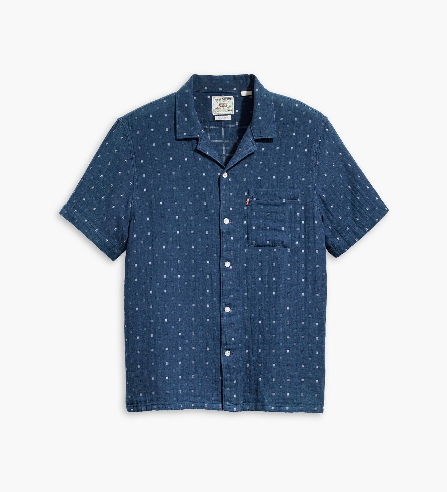 levi's® sunset 襯衫 | 男裝 726250085XS- Grid Indigo Double Cloth – Levi's 香港