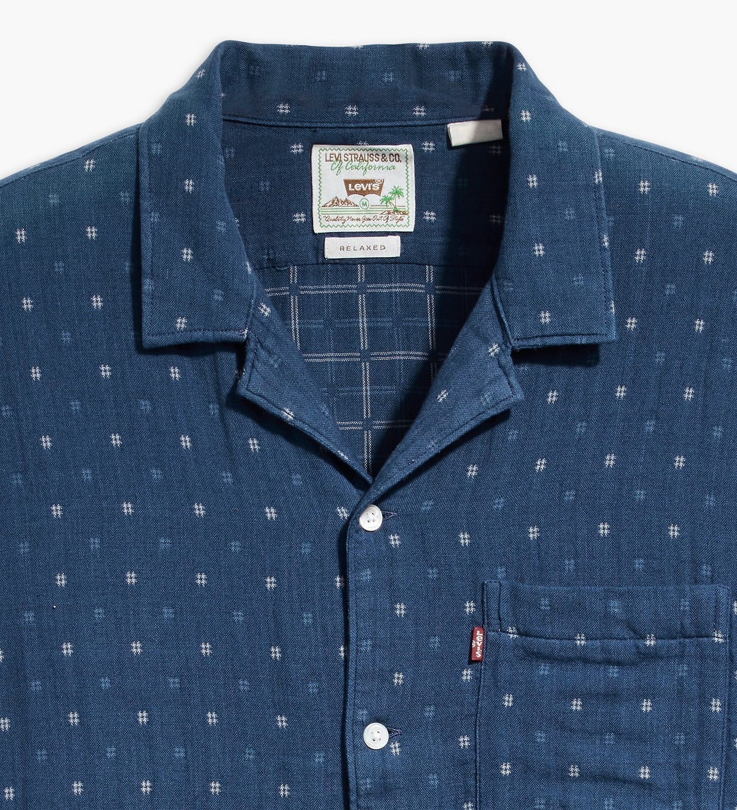 levi's® sunset 襯衫 | 男裝 726250085XS- Grid Indigo Double Cloth – Levi's 香港