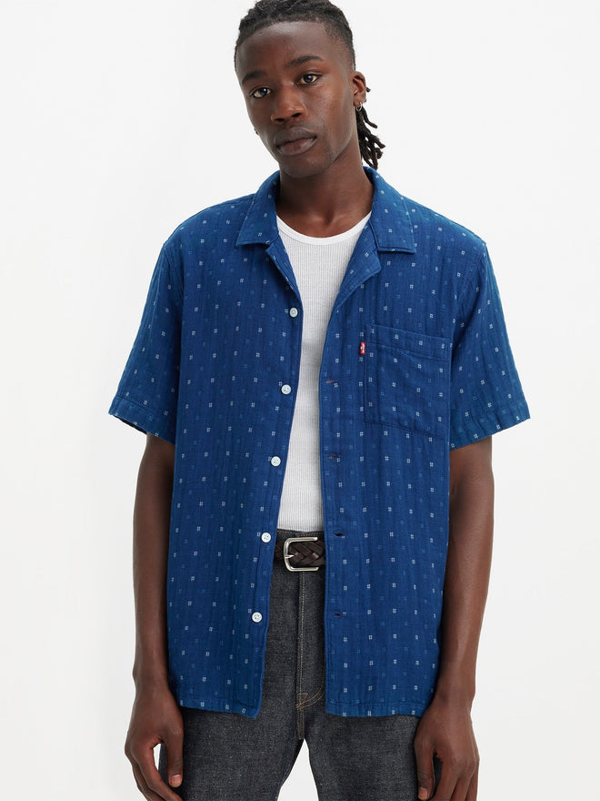 levi's® sunset 襯衫 | 男裝 726250085XS- Grid Indigo Double Cloth  – Levi's 香港