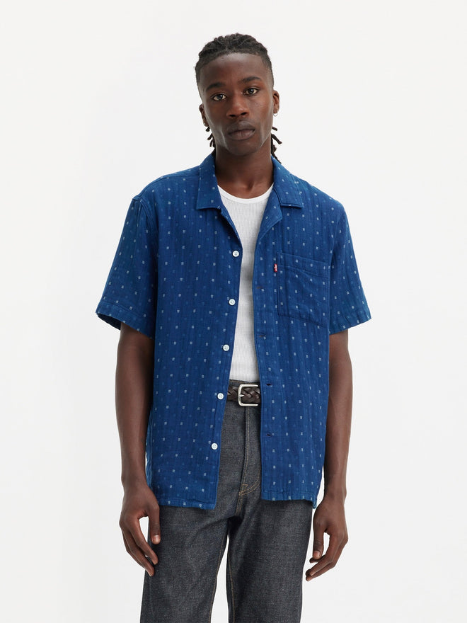 levi's® sunset 襯衫 | 男裝 726250085XS- Grid Indigo Double Cloth  – Levi's 香港