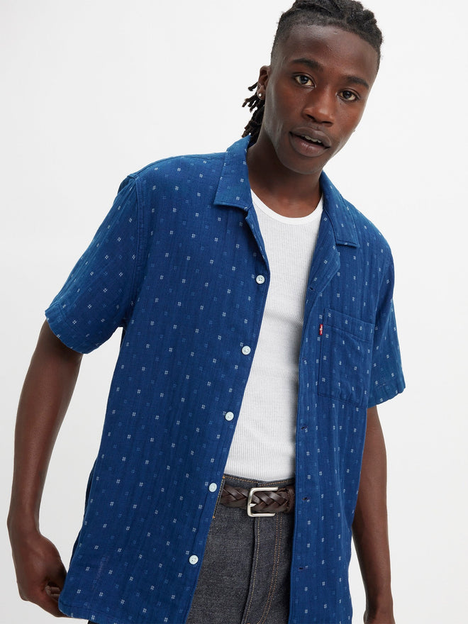 levi's® sunset 襯衫 | 男裝 726250085XS- Grid Indigo Double Cloth  – Levi's 香港