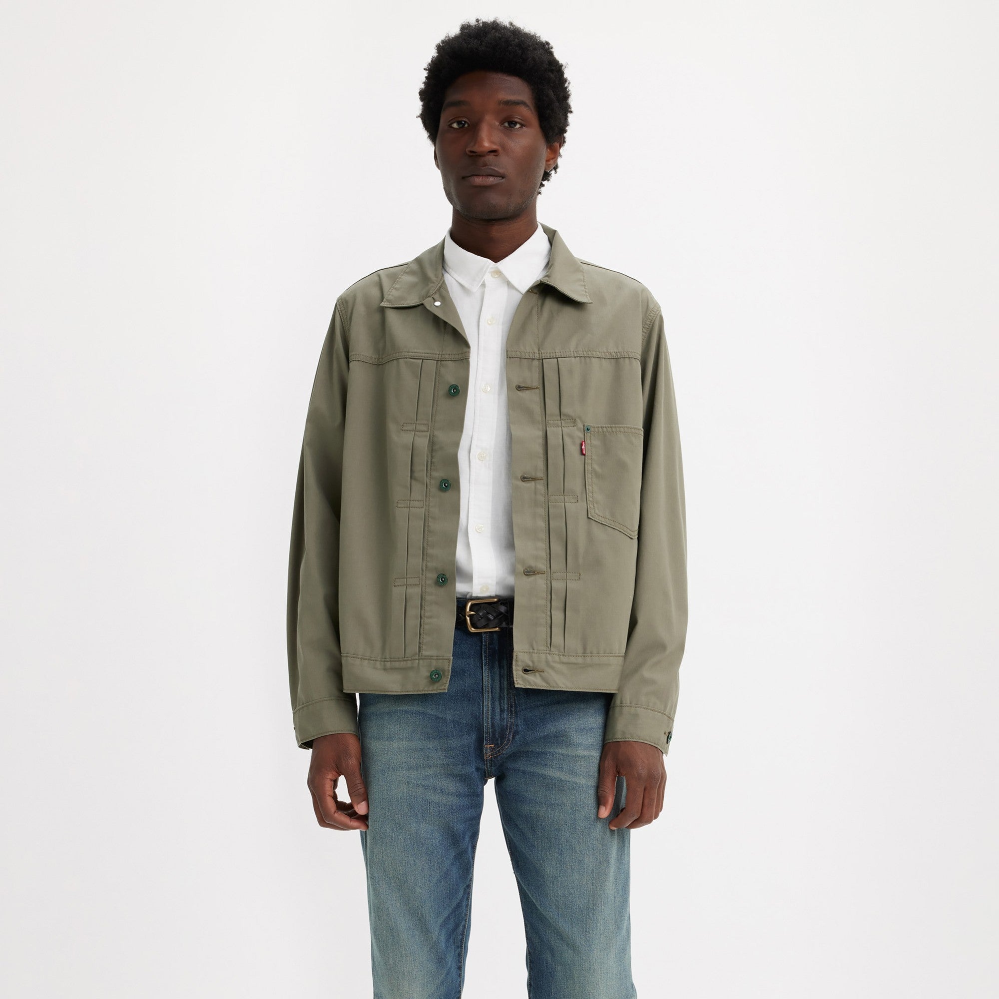 Levi's olive jacket mens online