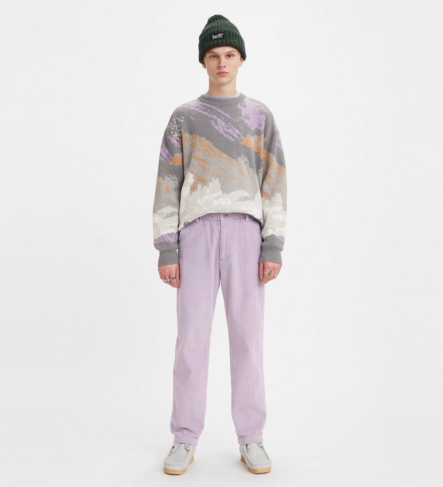 levi's®  xx chino ez-waist 錐形剪裁窄腳褲 | 男裝 A10400031XS- Dusk Fresh 8W Cord Garment Dye – Levi's 香港