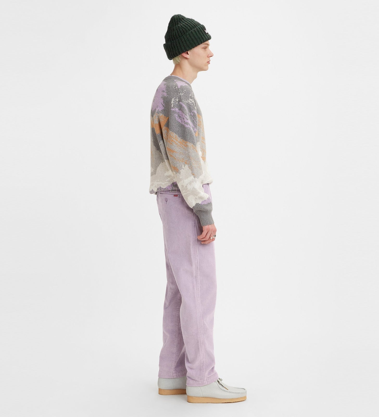 levi's®  xx chino ez-waist 錐形剪裁窄腳褲 | 男裝 A10400031XS- Dusk Fresh 8W Cord Garment Dye – Levi's 香港