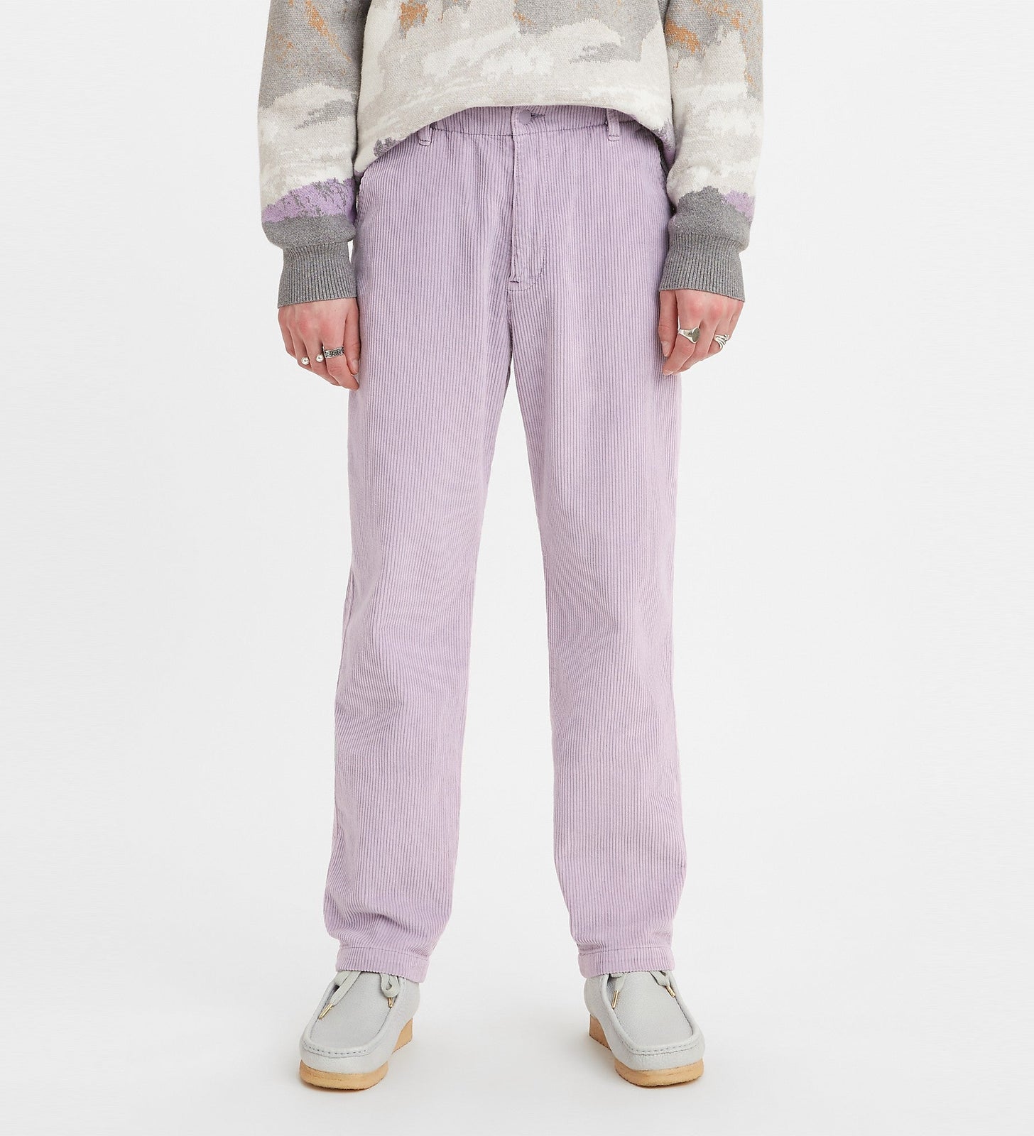levi's®  xx chino ez-waist 錐形剪裁窄腳褲 | 男裝 A10400031XS- Dusk Fresh 8W Cord Garment Dye – Levi's 香港