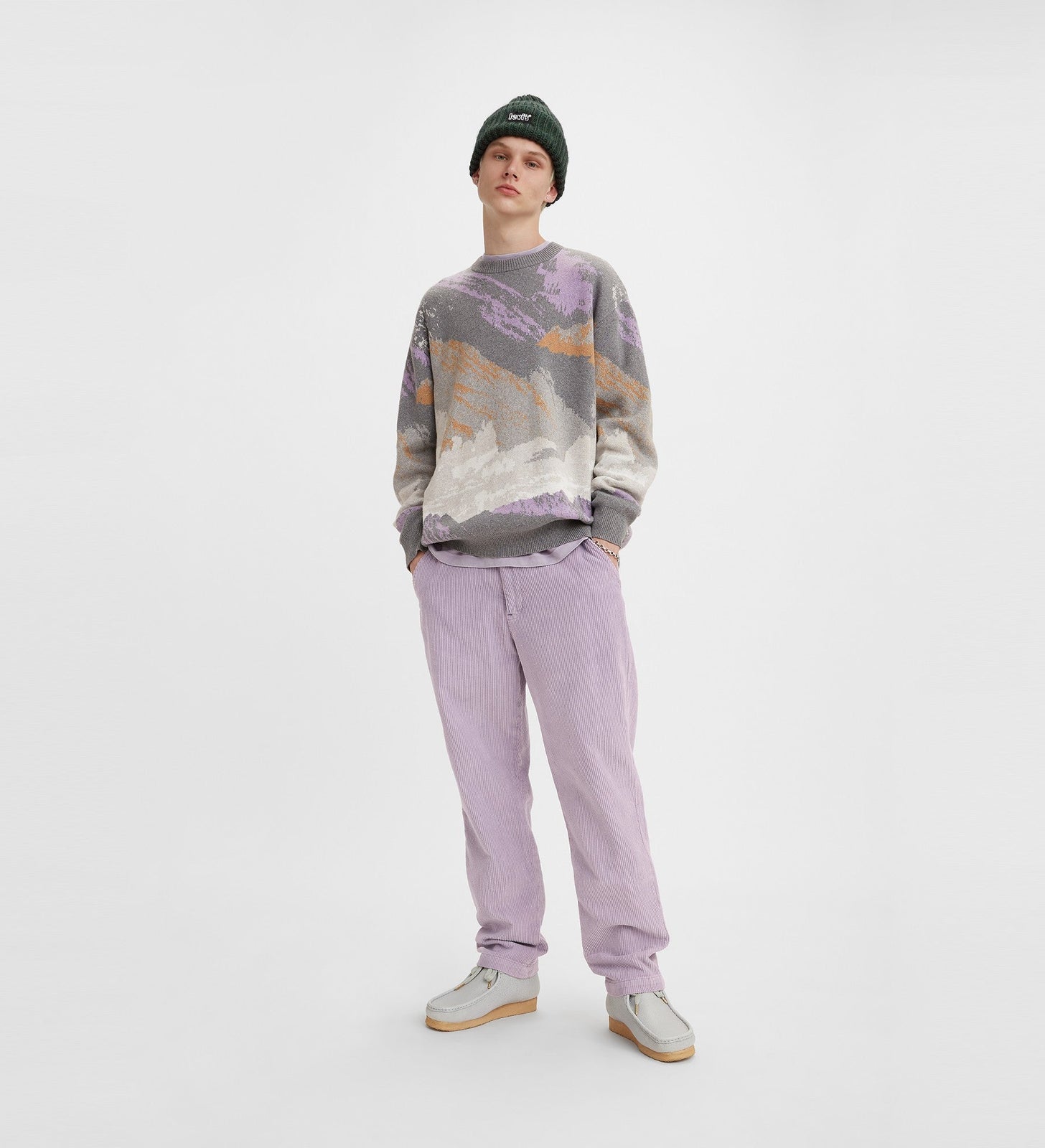 levi's®  xx chino ez-waist 錐形剪裁窄腳褲 | 男裝 A10400031XS- Dusk Fresh 8W Cord Garment Dye – Levi's 香港