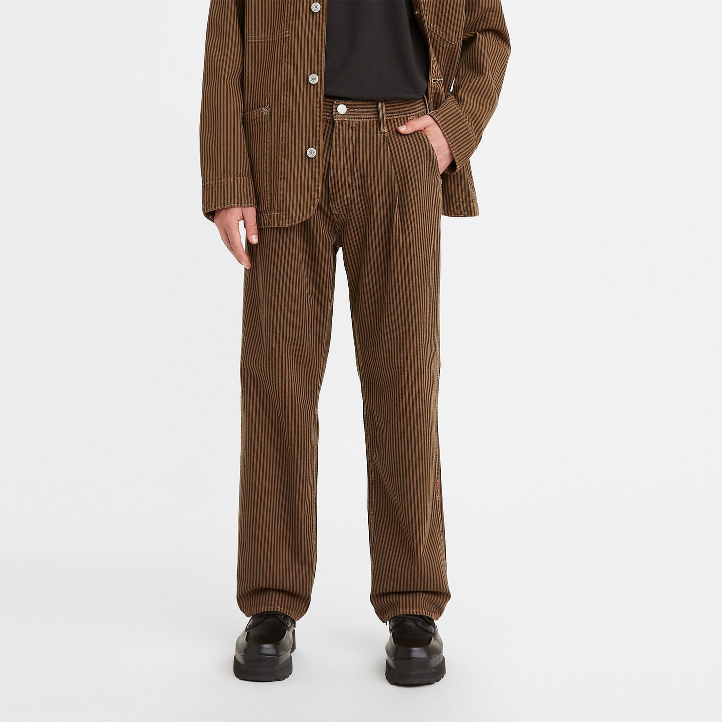 Levi's® Red™ 男士打褶直腳牛仔闊褲