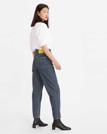 levi's® red™high loose taper 高腰錐形牛仔闊褲 | 女裝 A016200062427 Change Stripes  – Levi's 香港