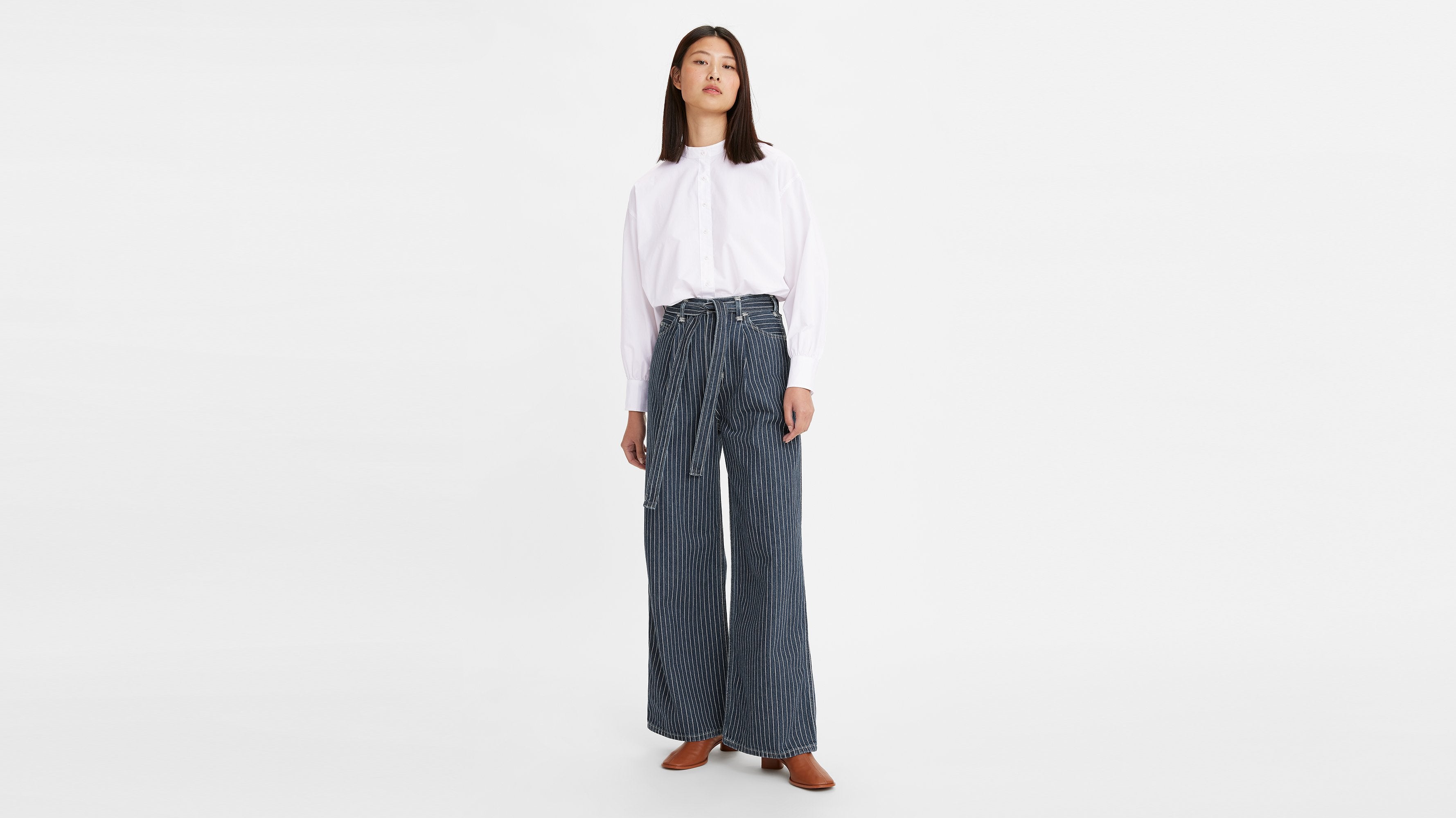 Levi's® Red™闊腳寬鬆牛仔褲| 女裝- Change Stripes | Levi's HK