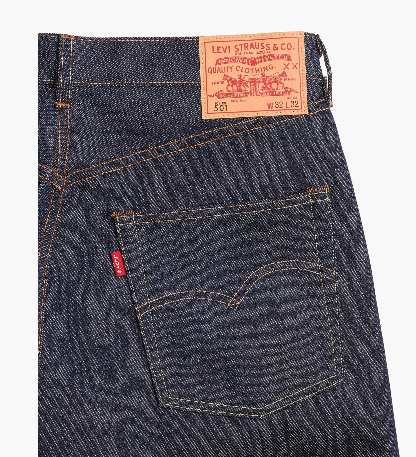 lvc 1966 男士 501® 牛仔褲 (lvc 原創復刻系列) 6650101462932 Indigo Rigid – Levi's 香港