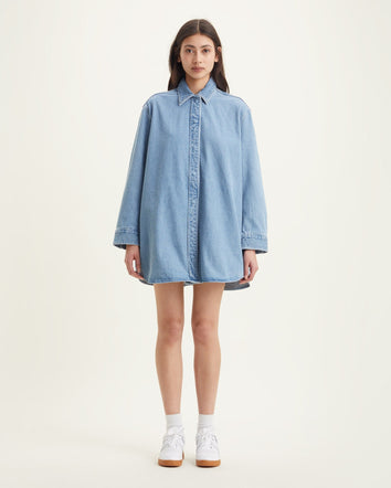 levi's® wellthread® dolly bloom dress A31180000XS- Wellthread Indigo Rinse  – Levi's Hong Kong