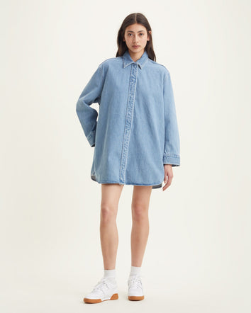 levi's® wellthread® dolly bloom dress A31180000XS- Wellthread Indigo Rinse  – Levi's Hong Kong