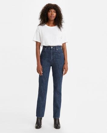 levi's® wellthread® women's '70s high straight jeans A112400002529 Indigo Flower  – Levi's Hong Kong