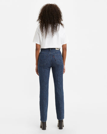 levi's® wellthread® women's '70s high straight jeans A112400002529 Indigo Flower  – Levi's Hong Kong