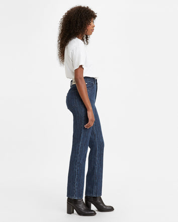 levi's® wellthread® women's '70s high straight jeans A112400002529 Indigo Flower  – Levi's Hong Kong