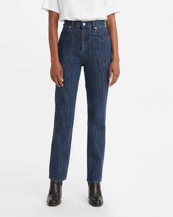 levi's® wellthread® women's '70s high straight jeans A112400002529 Indigo Flower  – Levi's Hong Kong