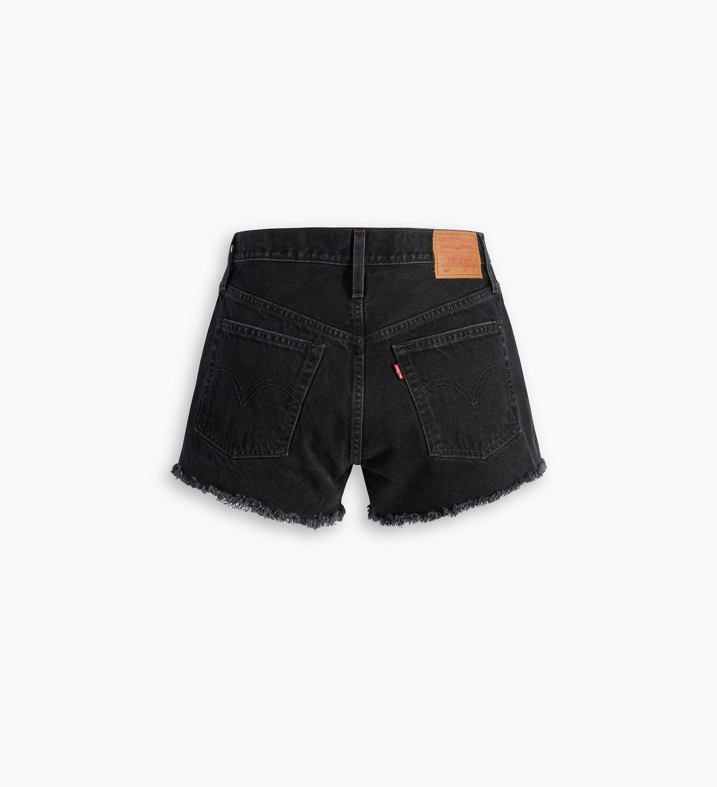 levi's® women's 501® original high rise jean shorts 56327031824- Black Destructed – Levi's Hong Kong
