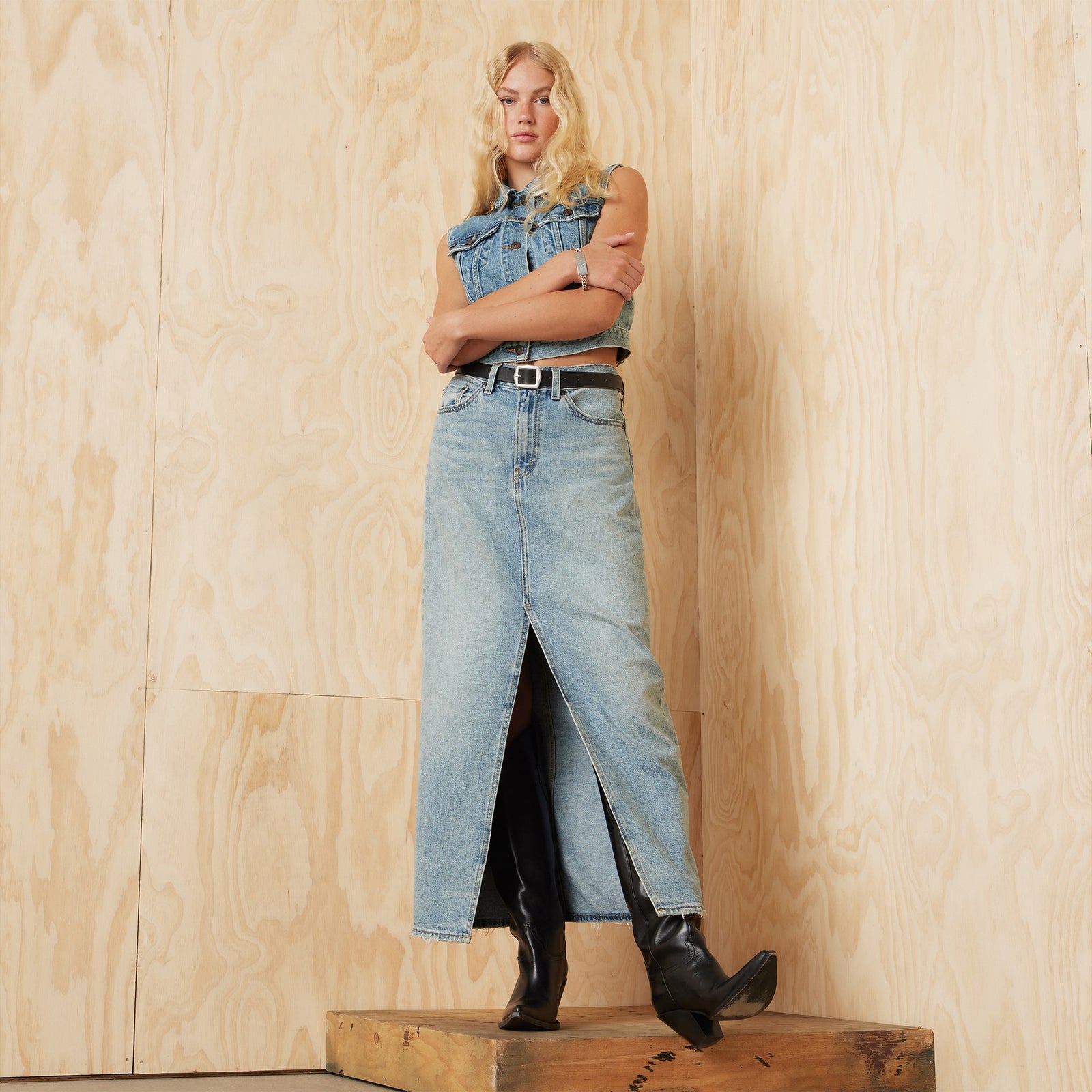 levi's®  九分直筒長裙| 女裝 A7512000026- Please Hold – Levi's 香港