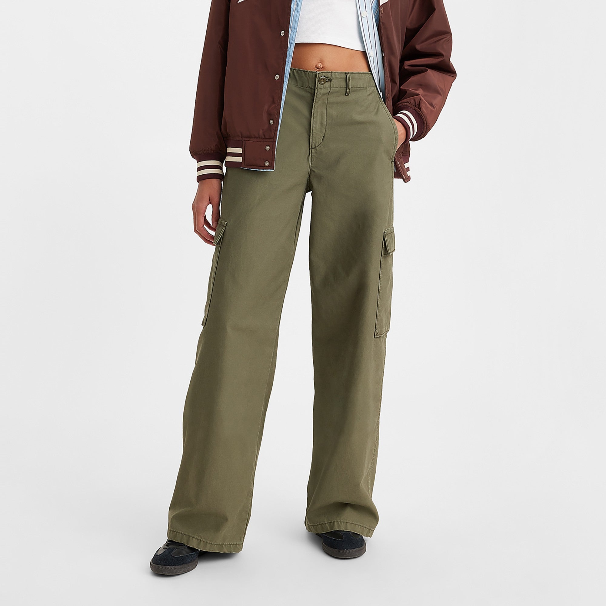 Levi's® Women's Baggy Cargo Pants Olive Night Levi's HK