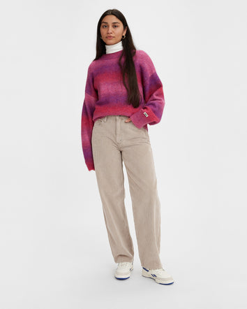 levi's® 女士baggy dad 牛仔褲 | 女裝 A349400052528 Brown Garment Dye  – Levi's 香港
