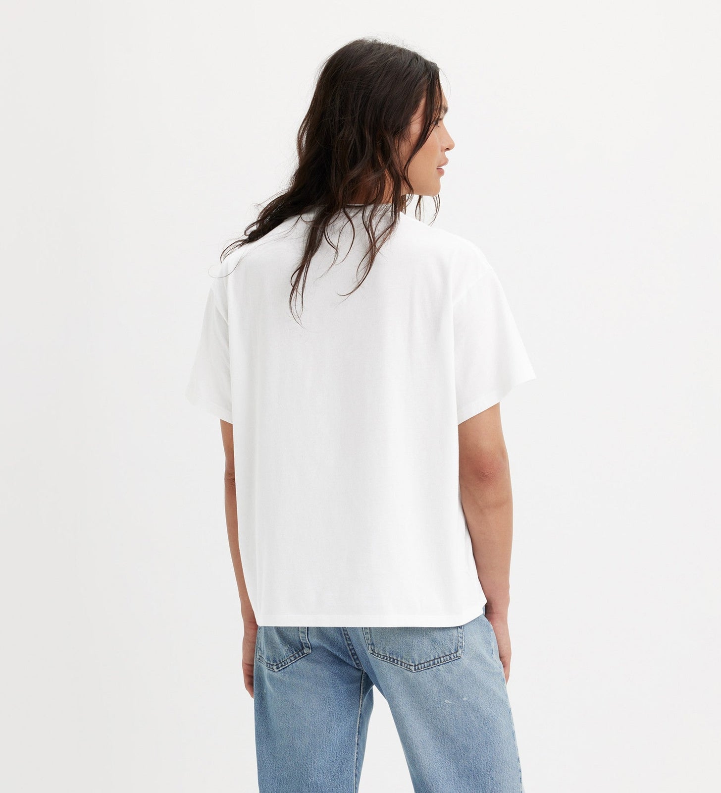 levi's® women's cinched short stack t-shirt A79410000XS- Bright White – Levi's Hong Kong