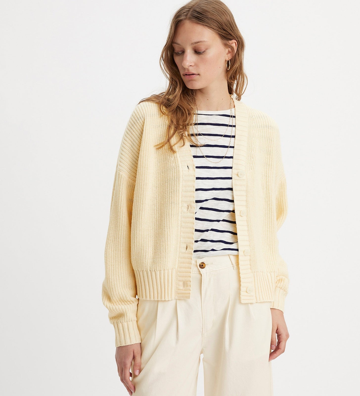 levi's® women's cyrus cardigan A71040002XS- Pearled Ivory – Levi's Hong Kong