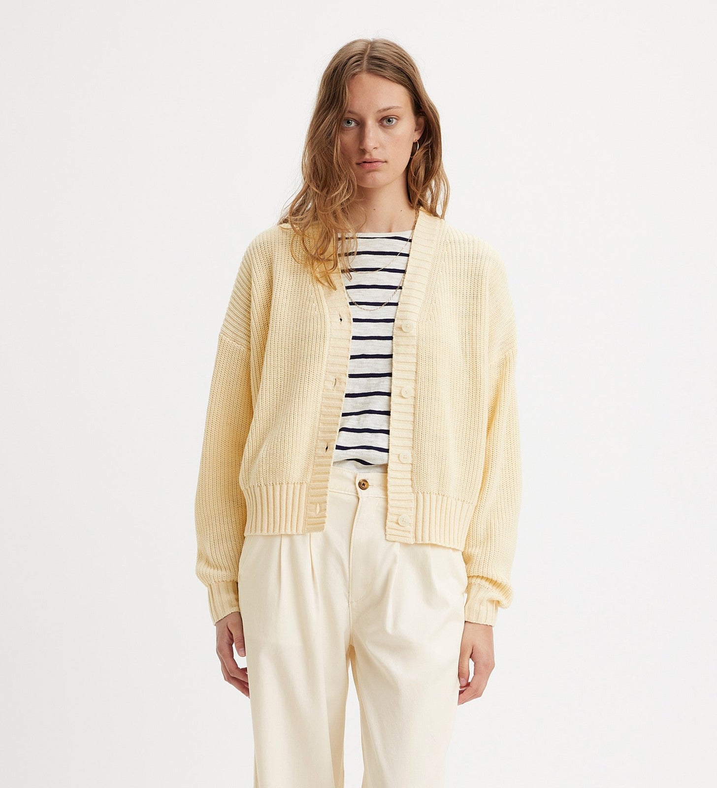 levi's® women's cyrus cardigan A71040002XS- Pearled Ivory – Levi's Hong Kong