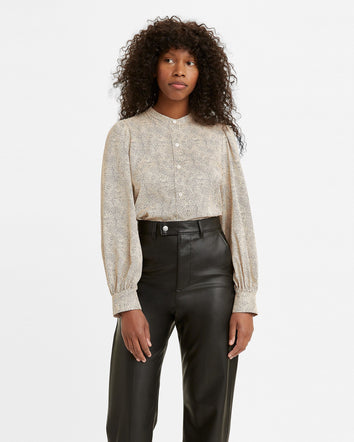 levi's® women's delany pleated blouse A09080001XS- Neutral  – Levi's Hong Kong